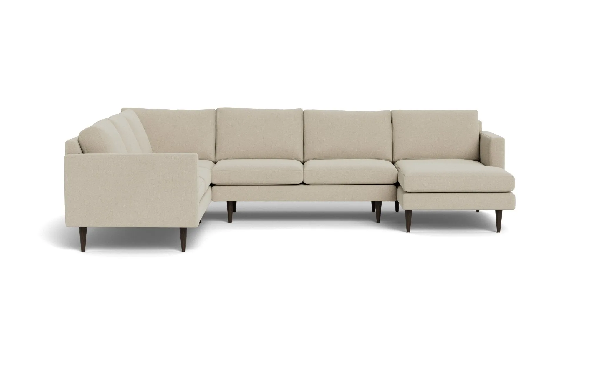 Wallace 131" Untufted Corner Sectionals w. Right Chaise