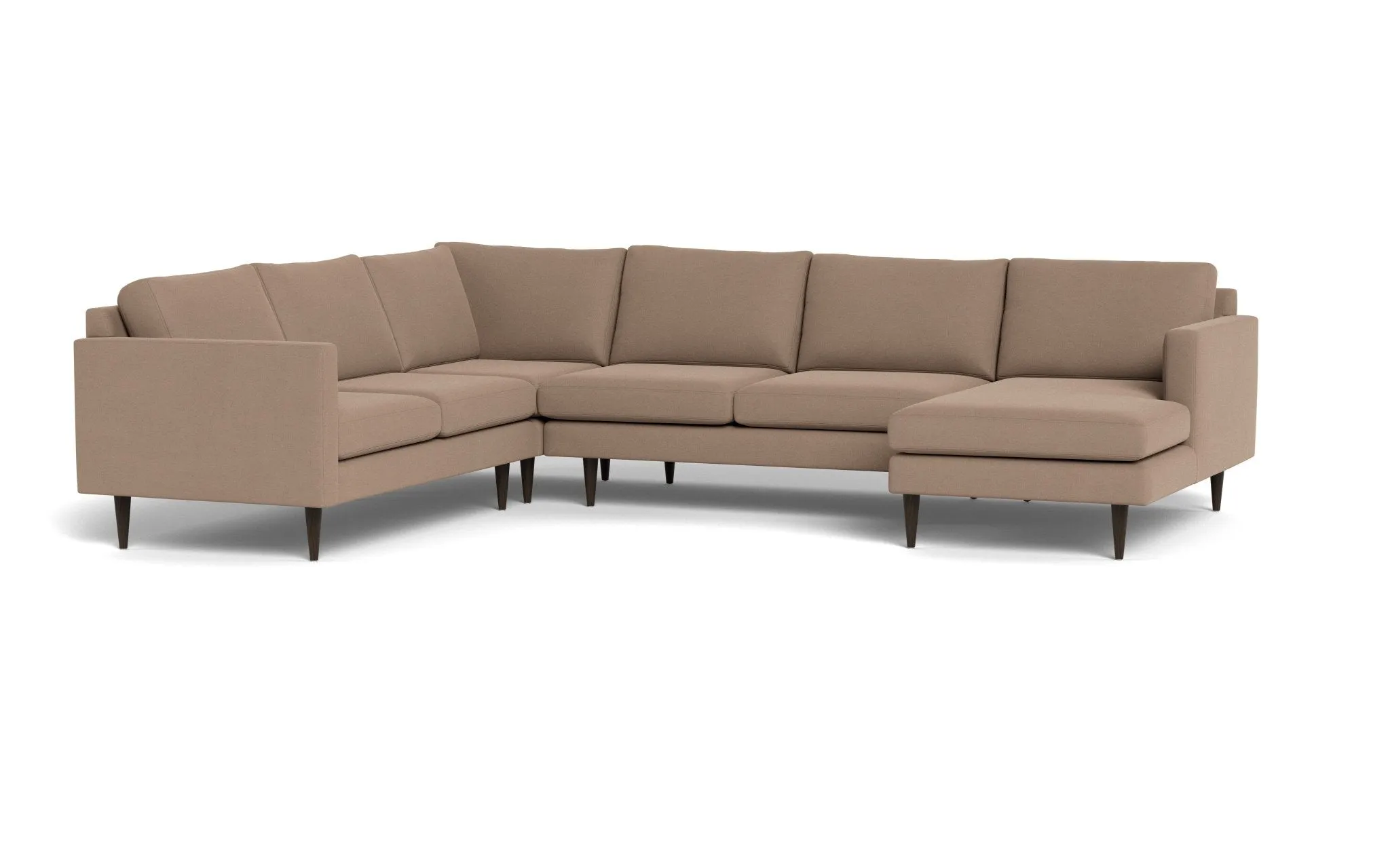 Wallace 131" Untufted Corner Sectionals w. Right Chaise