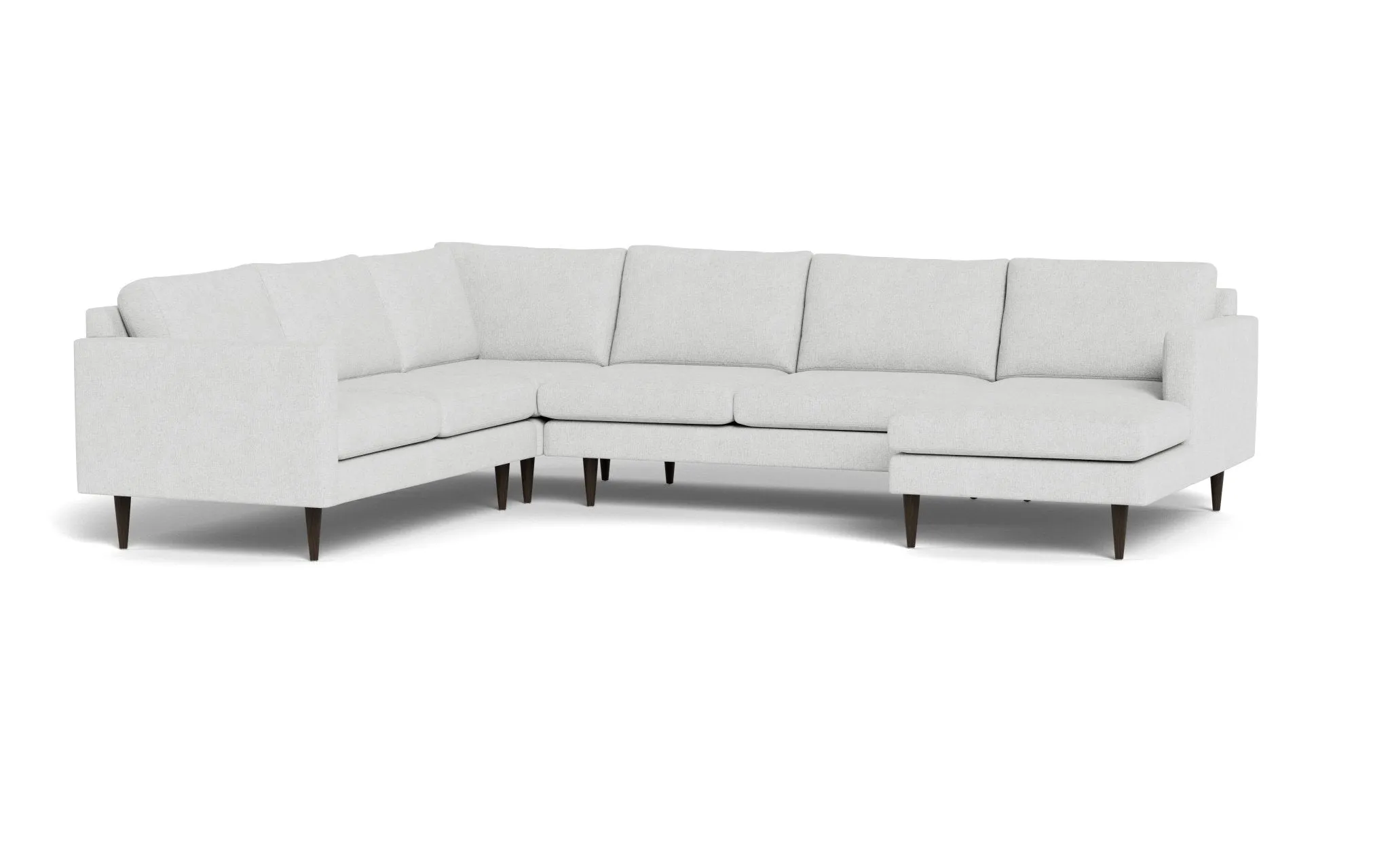 Wallace 131" Untufted Corner Sectionals w. Right Chaise
