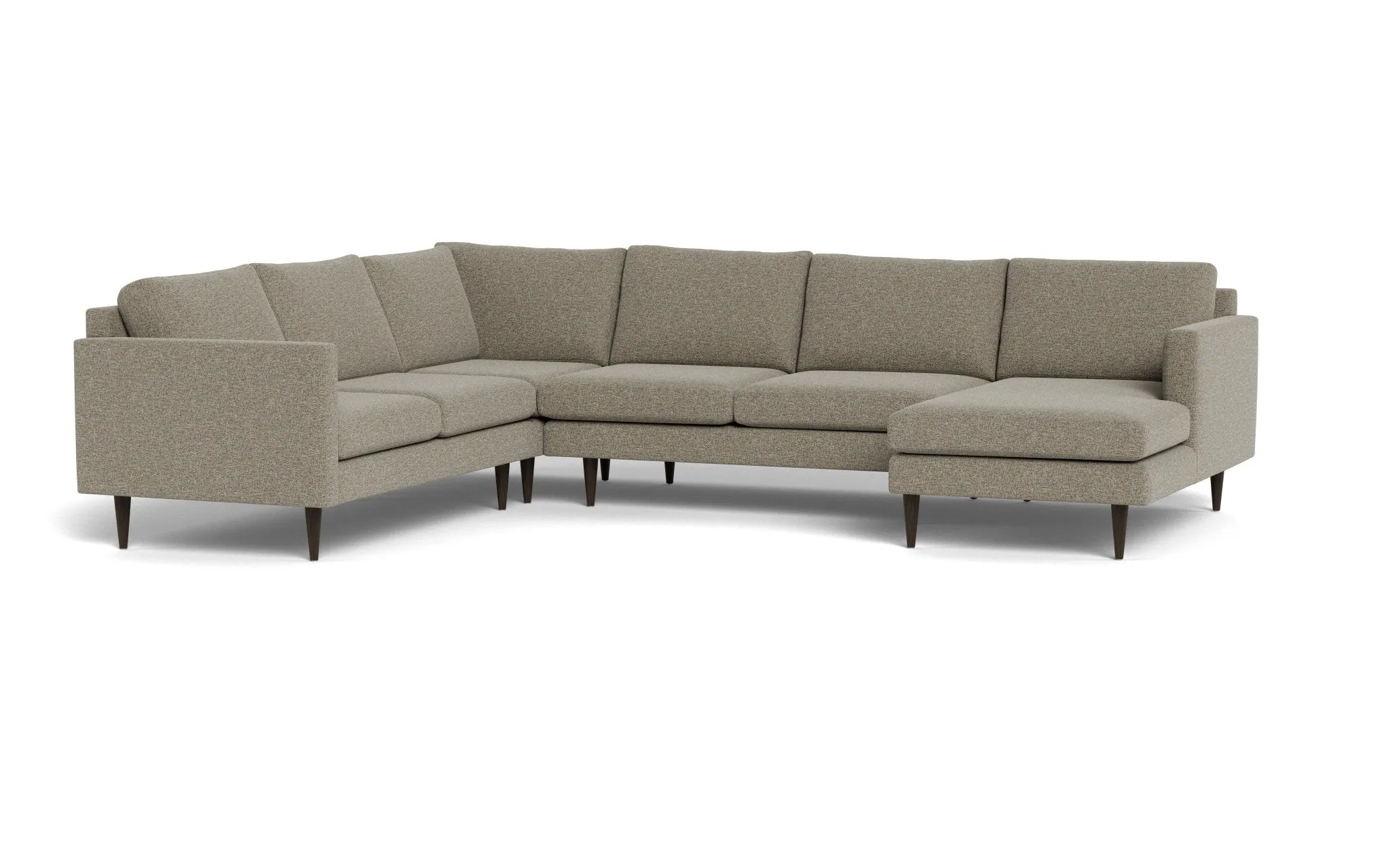 Wallace 131" Untufted Corner Sectionals w. Right Chaise