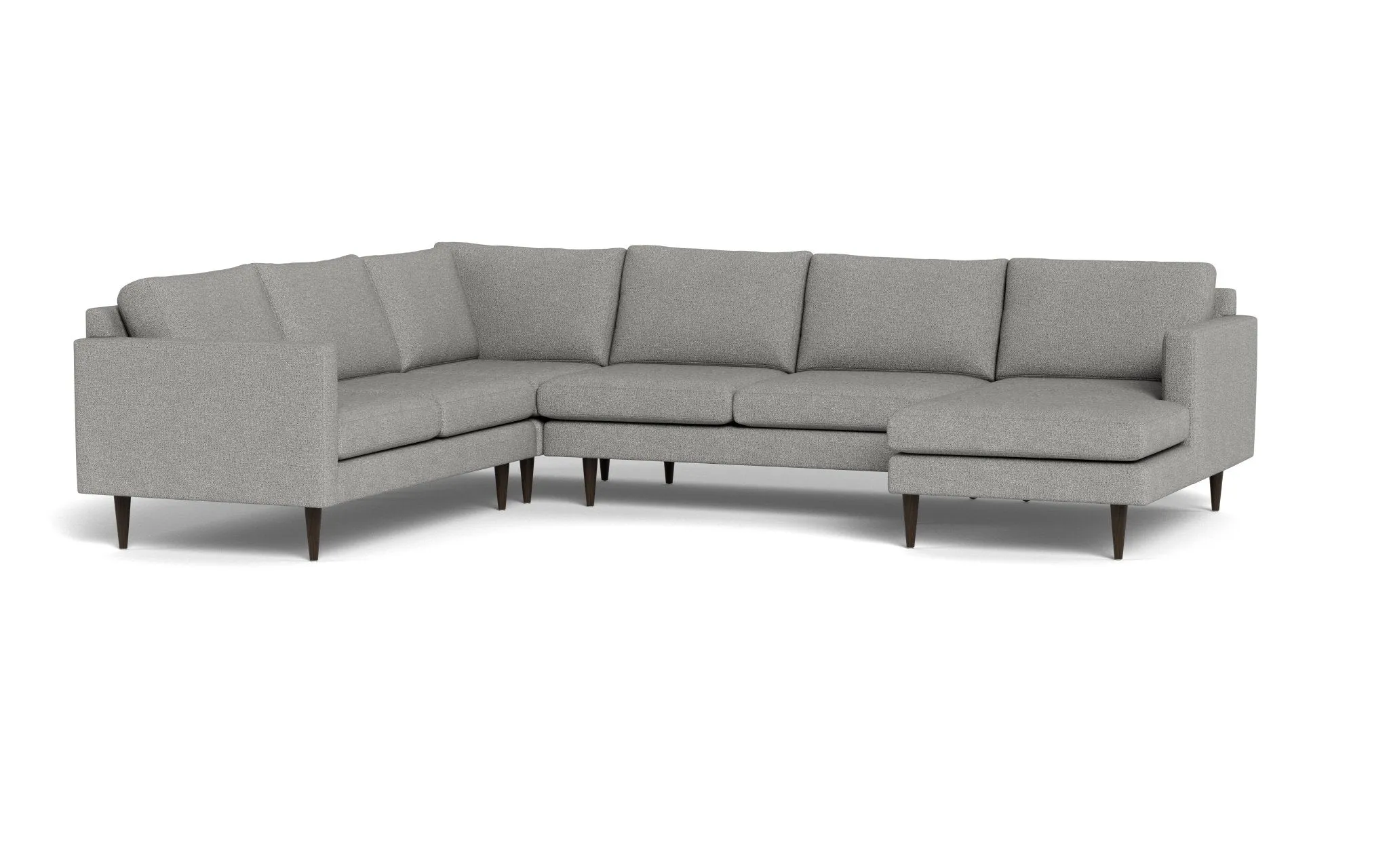 Wallace 131" Untufted Corner Sectionals w. Right Chaise