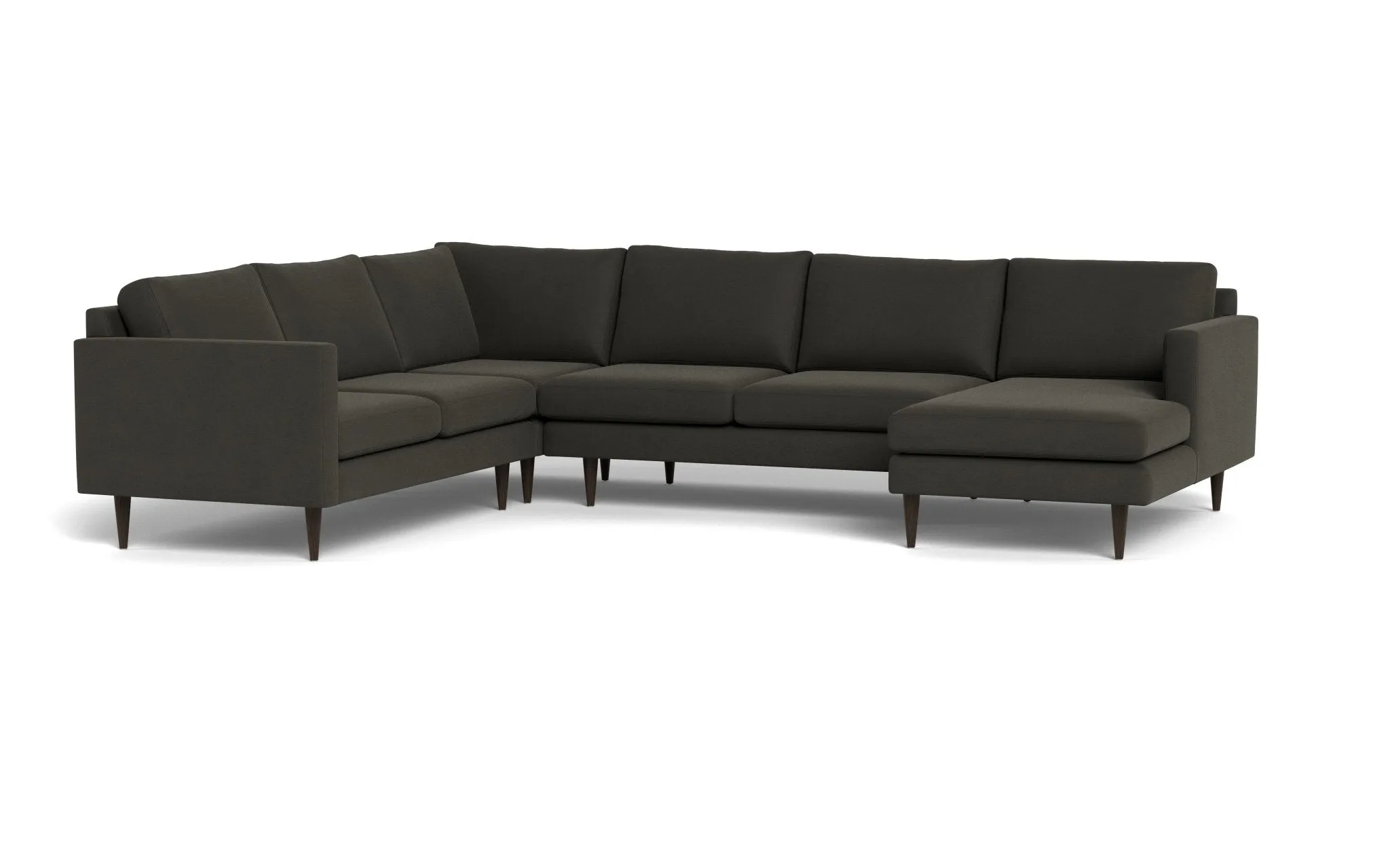 Wallace 131" Untufted Corner Sectionals w. Right Chaise