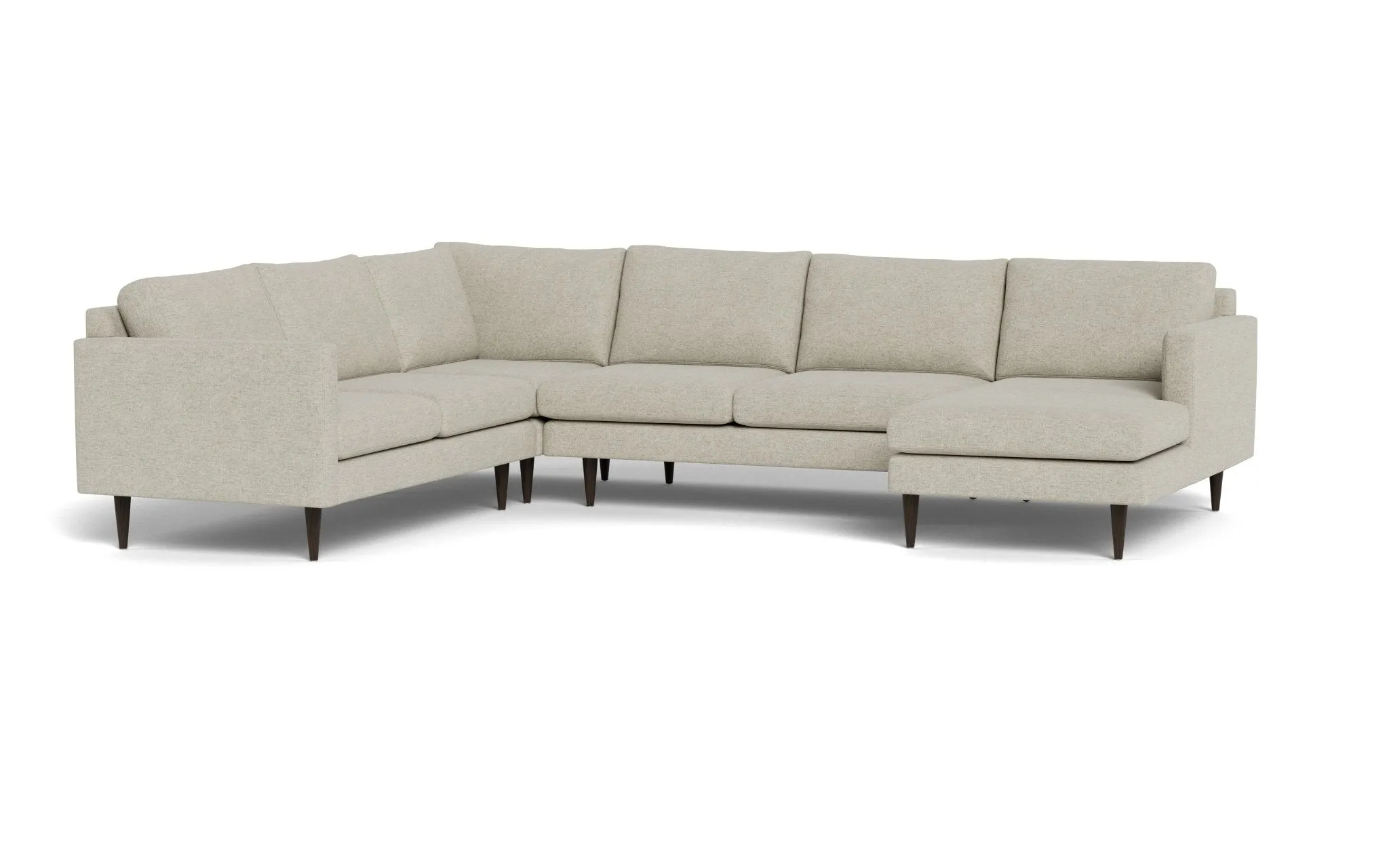 Wallace 131" Untufted Corner Sectionals w. Right Chaise