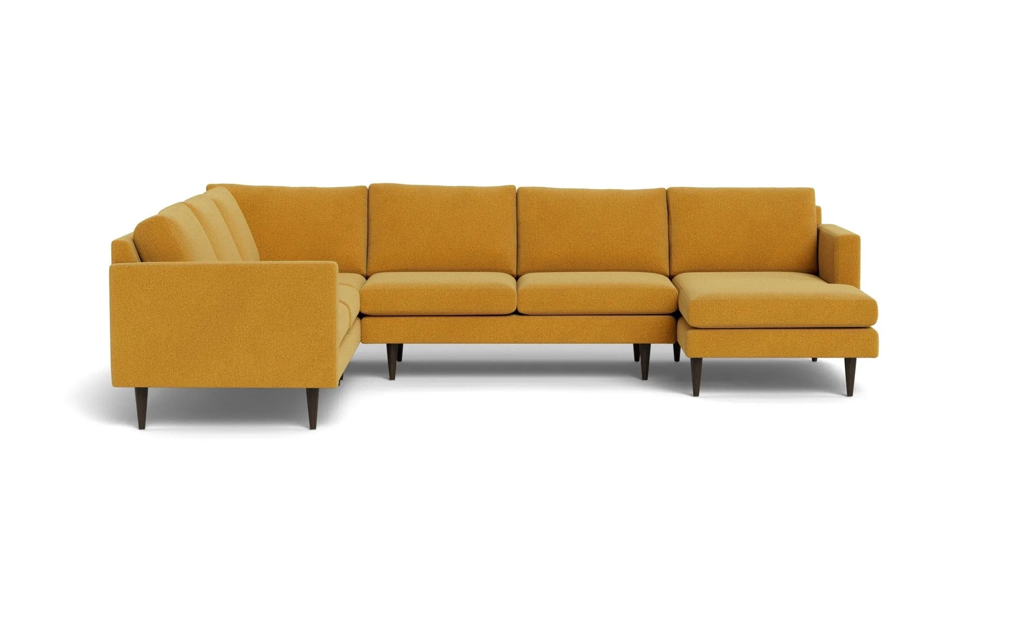 Wallace 131" Untufted Corner Sectionals w. Right Chaise
