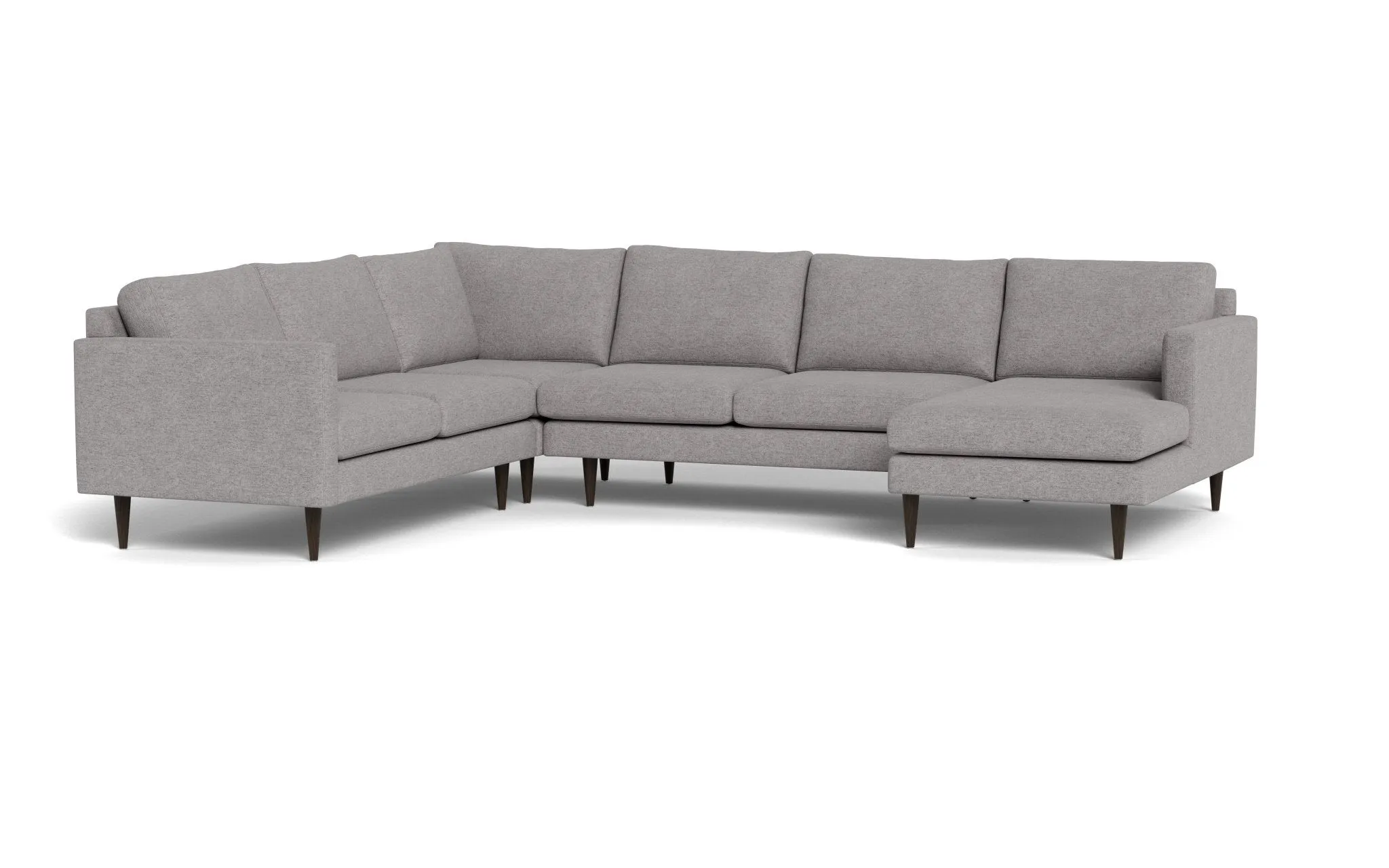 Wallace 131" Untufted Corner Sectionals w. Right Chaise