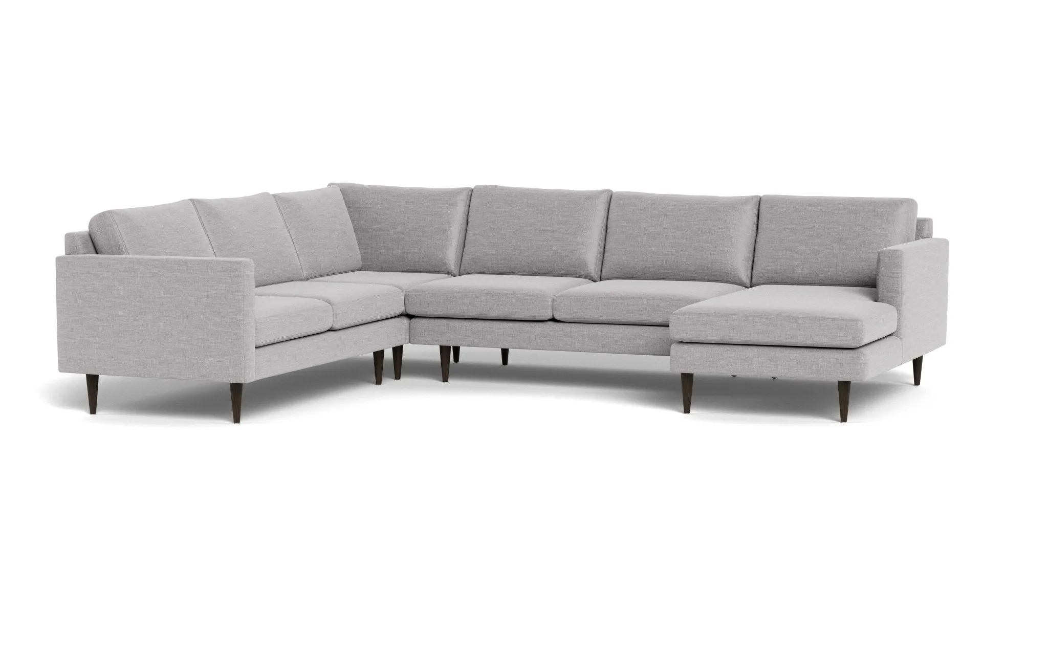 Wallace 131" Untufted Corner Sectionals w. Right Chaise