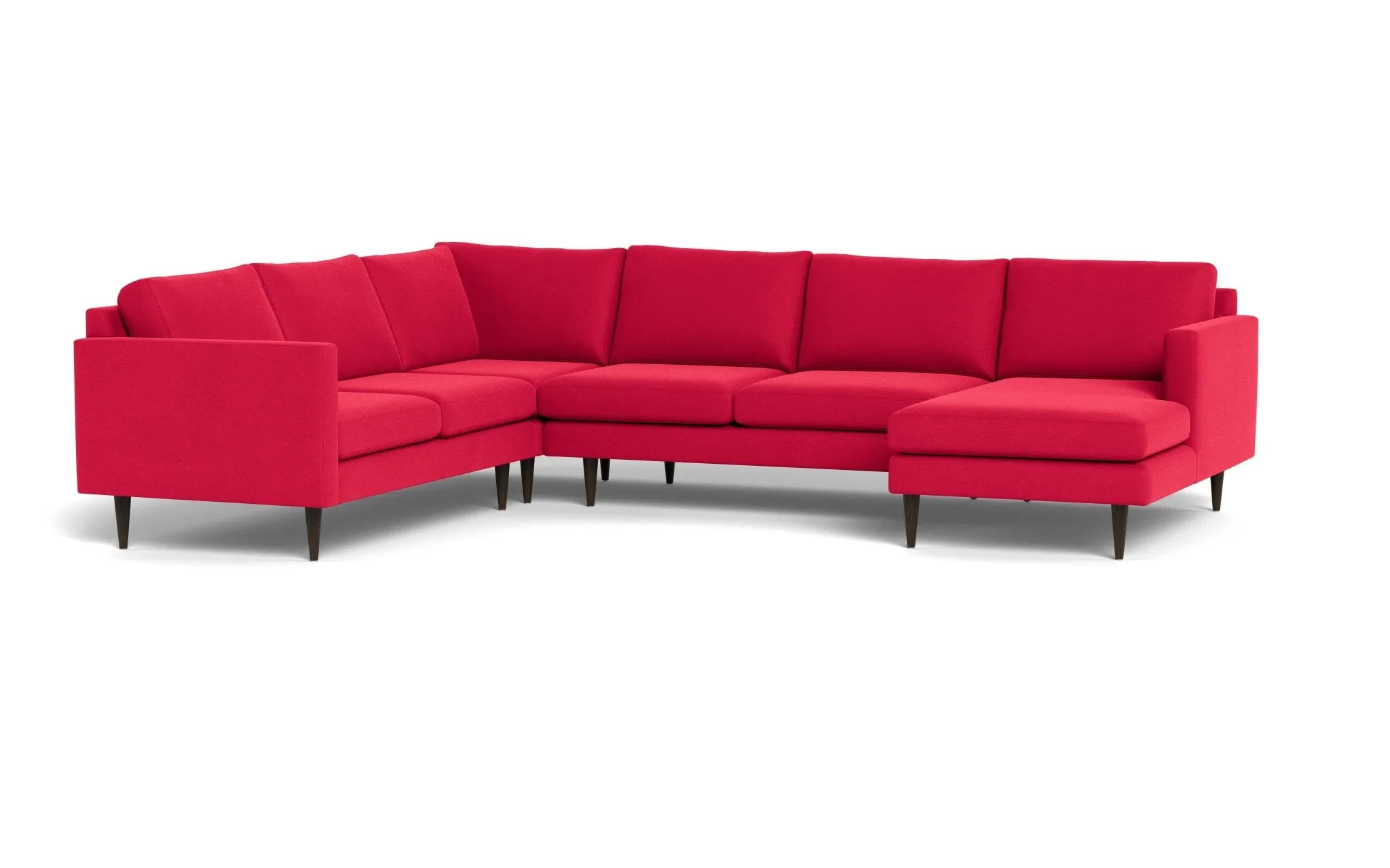 Wallace 131" Untufted Corner Sectionals w. Right Chaise