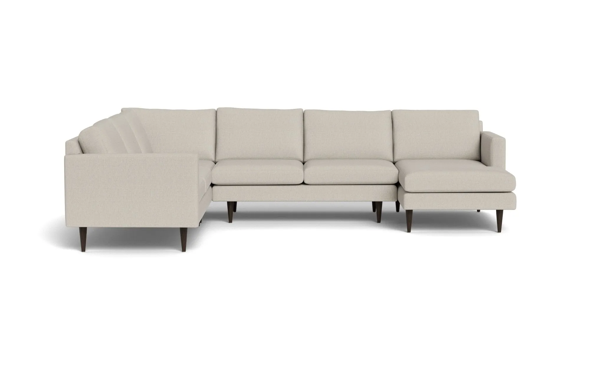 Wallace 131" Untufted Corner Sectionals w. Right Chaise