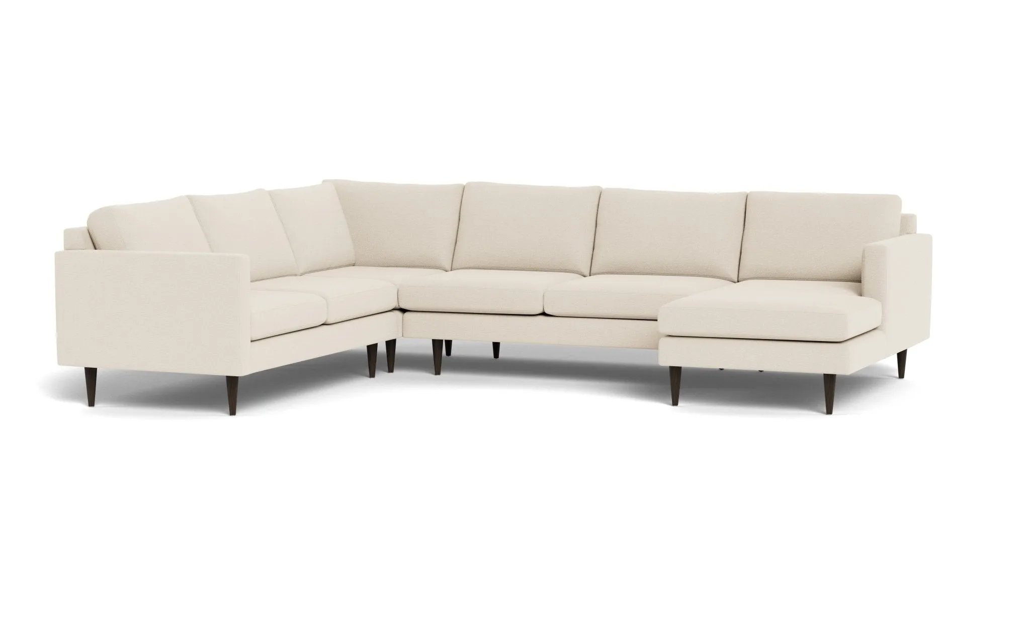 Wallace 131" Untufted Corner Sectionals w. Right Chaise