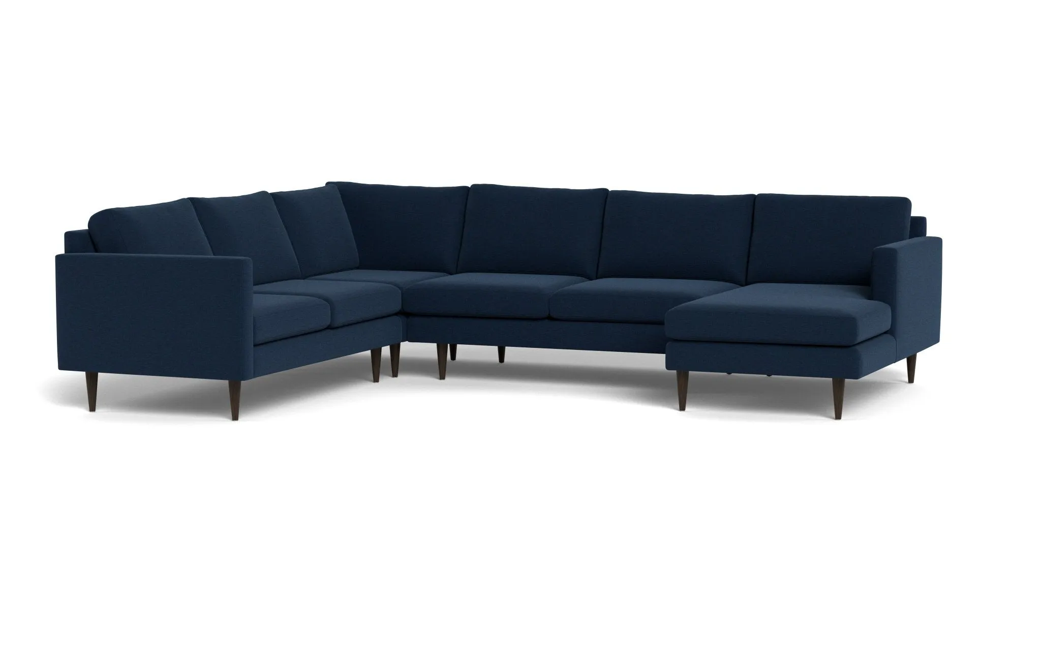 Wallace 131" Untufted Corner Sectionals w. Right Chaise
