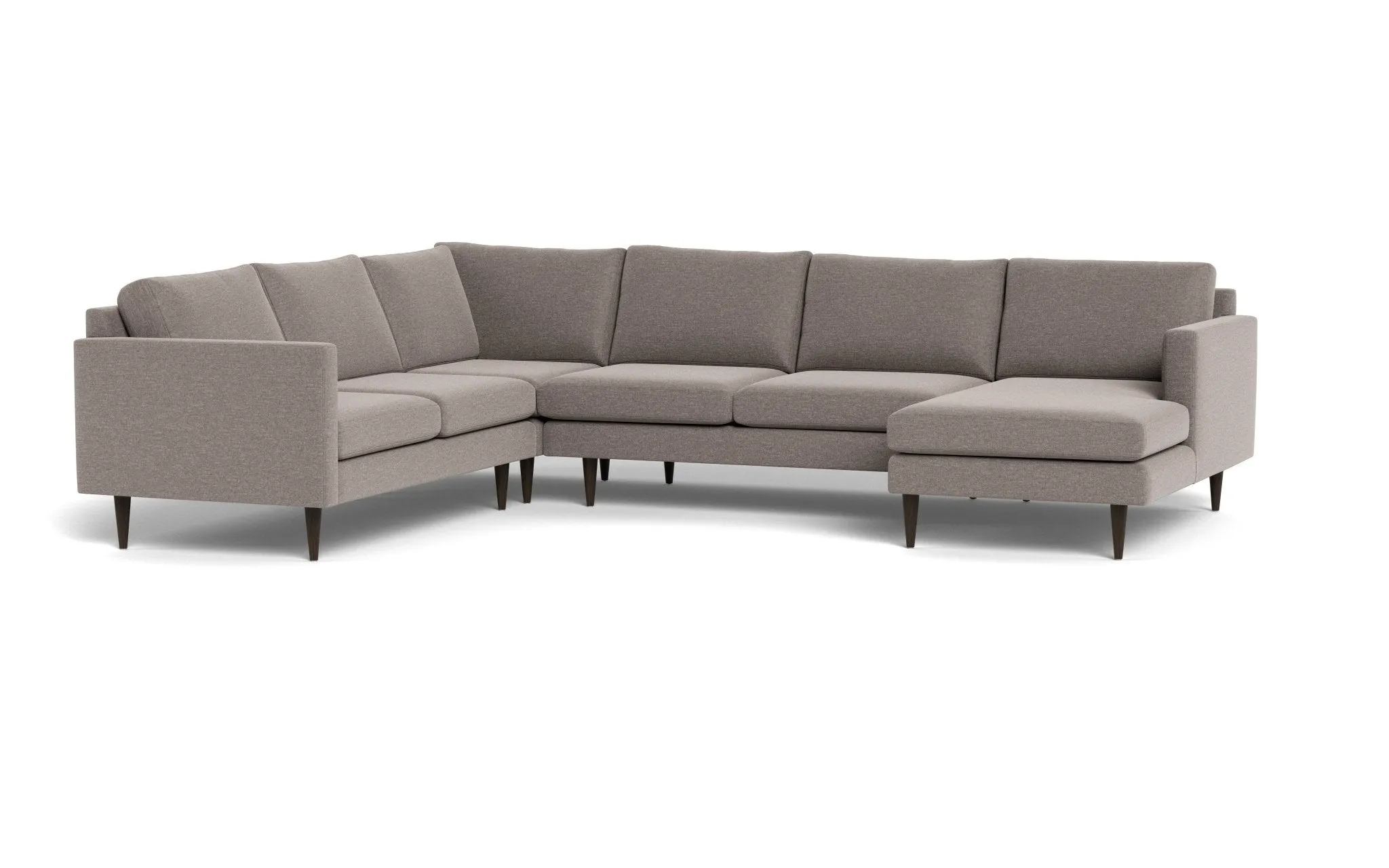 Wallace 131" Untufted Corner Sectionals w. Right Chaise