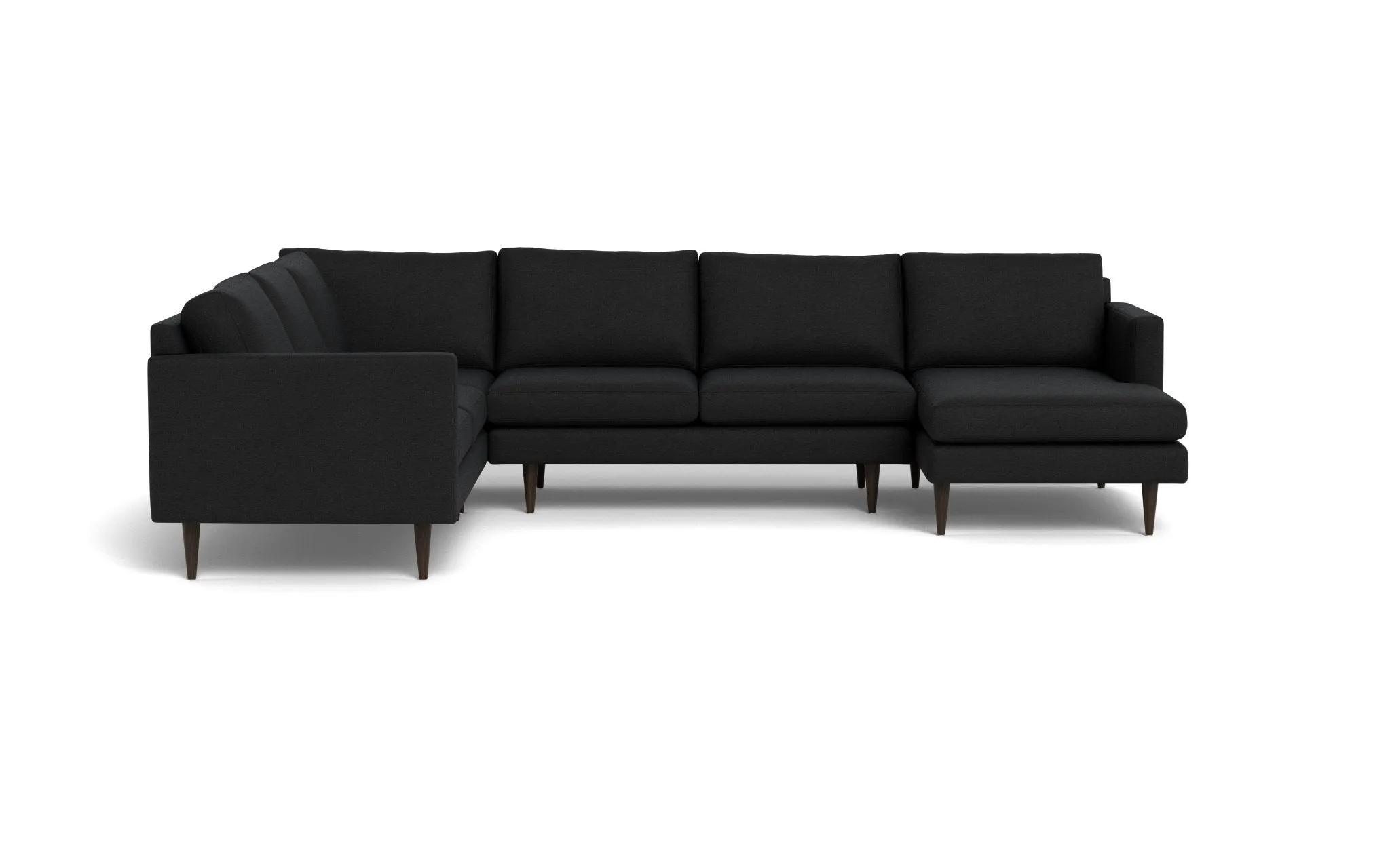 Wallace 131" Untufted Corner Sectionals w. Right Chaise
