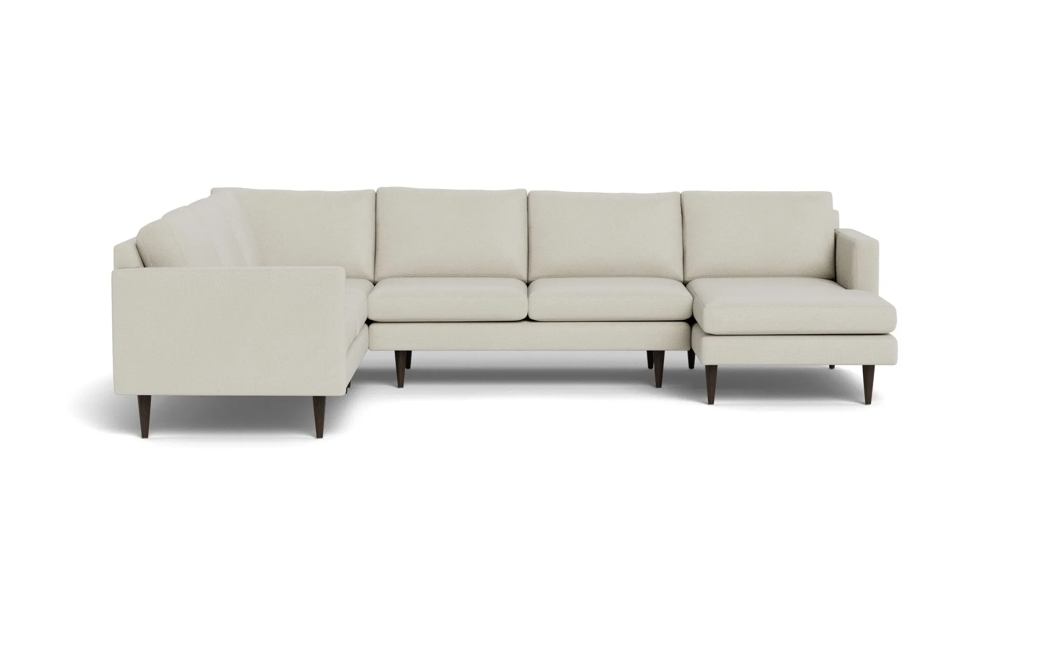 Wallace 131" Untufted Corner Sectionals w. Right Chaise