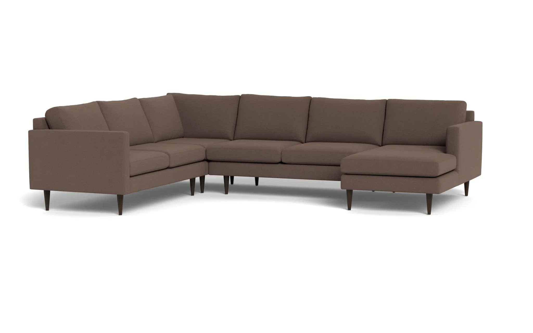 Wallace 131" Untufted Corner Sectionals w. Right Chaise