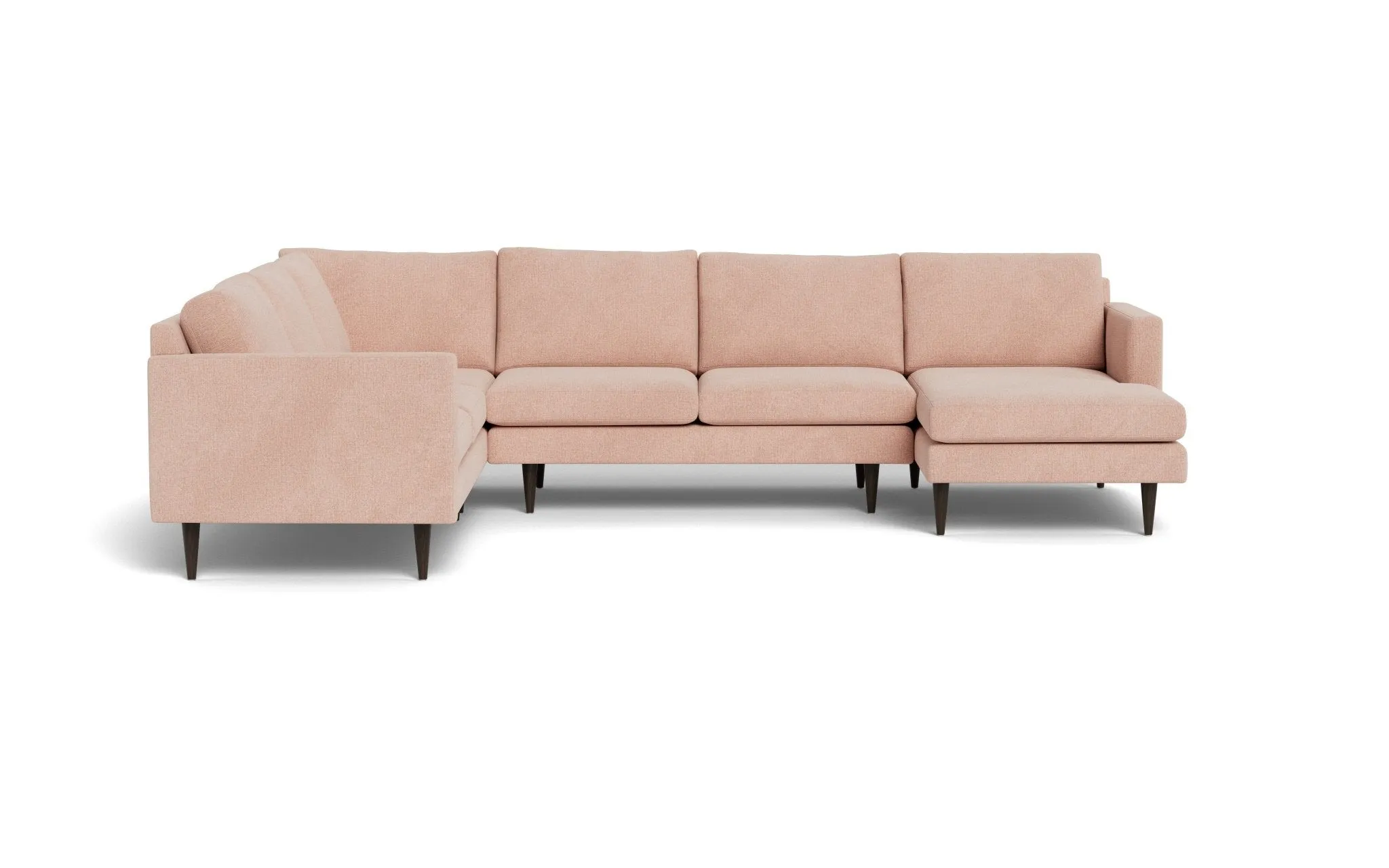 Wallace 131" Untufted Corner Sectionals w. Right Chaise