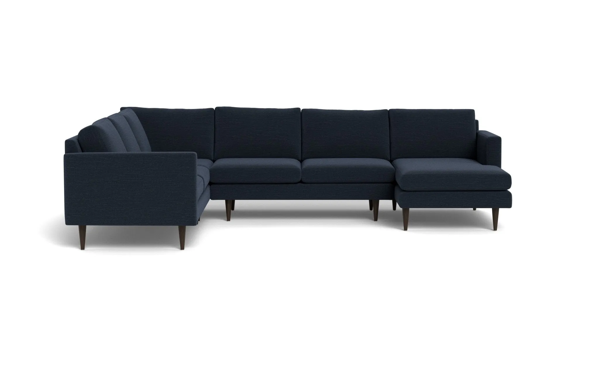 Wallace 131" Untufted Corner Sectionals w. Right Chaise