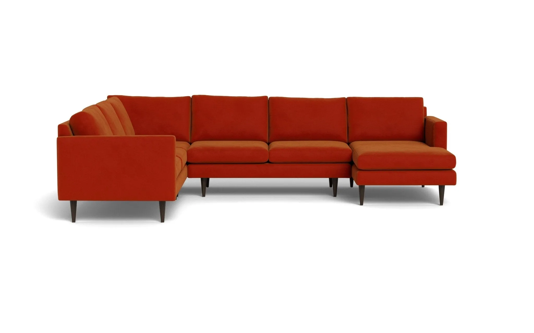 Wallace 131" Untufted Corner Sectionals w. Right Chaise