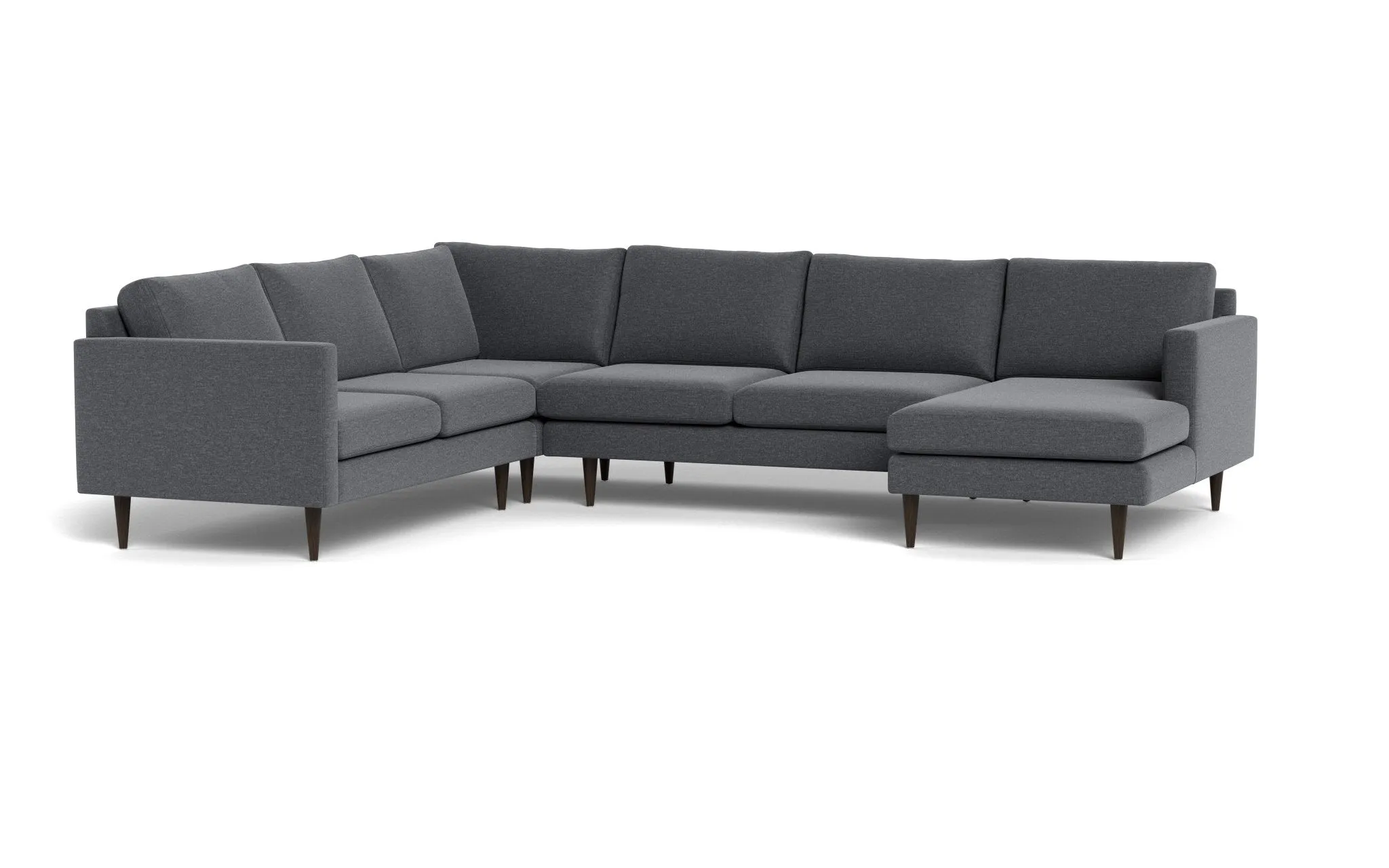 Wallace 131" Untufted Corner Sectionals w. Right Chaise