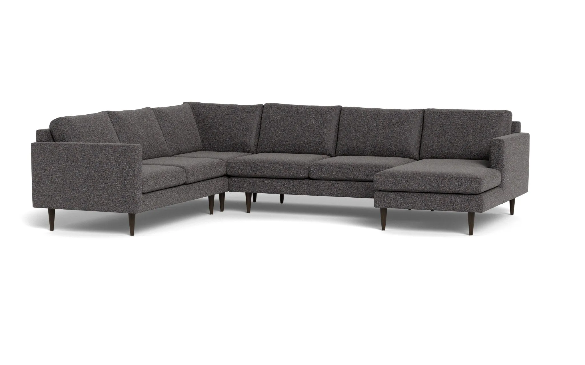 Wallace 131" Untufted Corner Sectionals w. Right Chaise