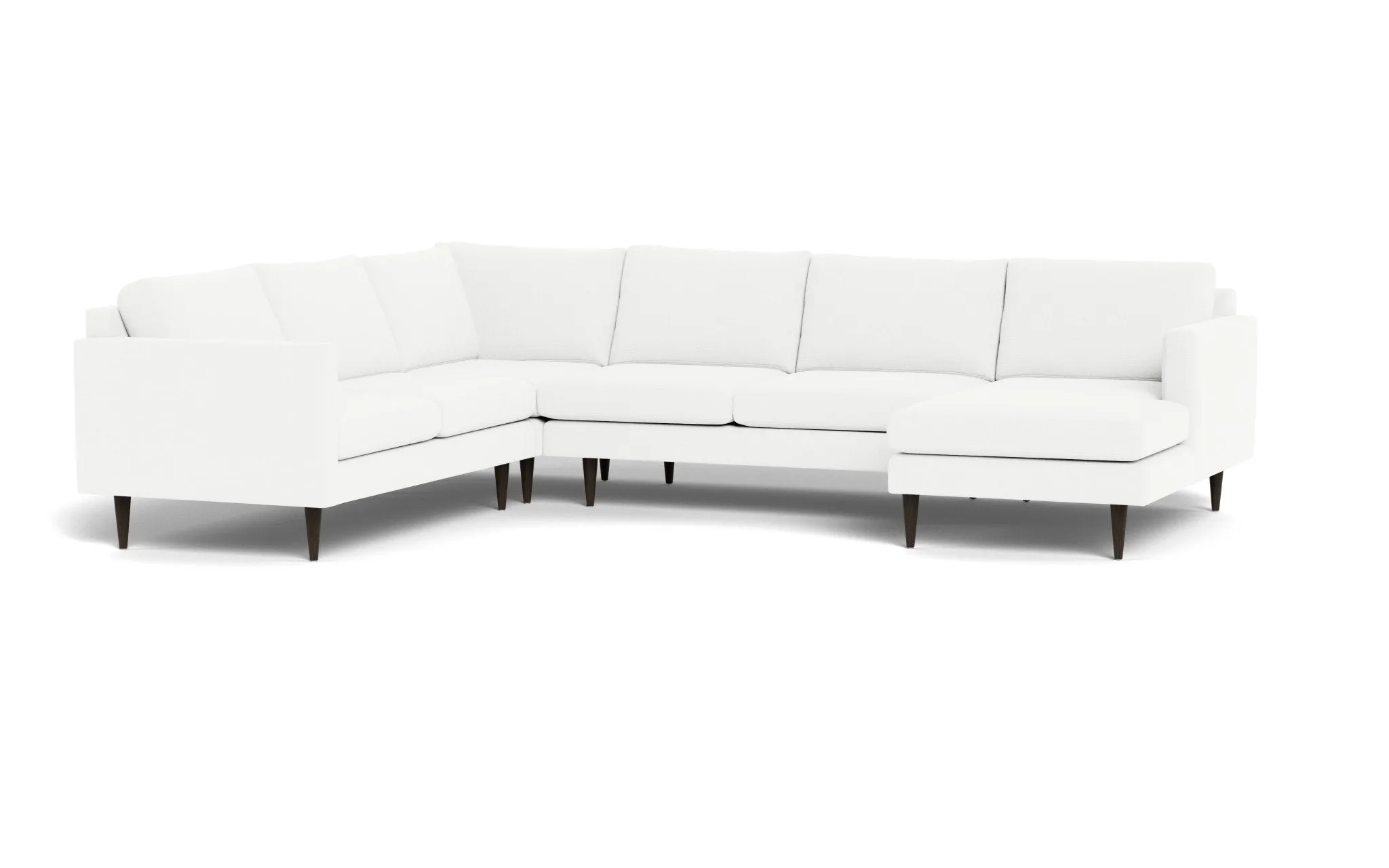 Wallace 131" Untufted Corner Sectionals w. Right Chaise