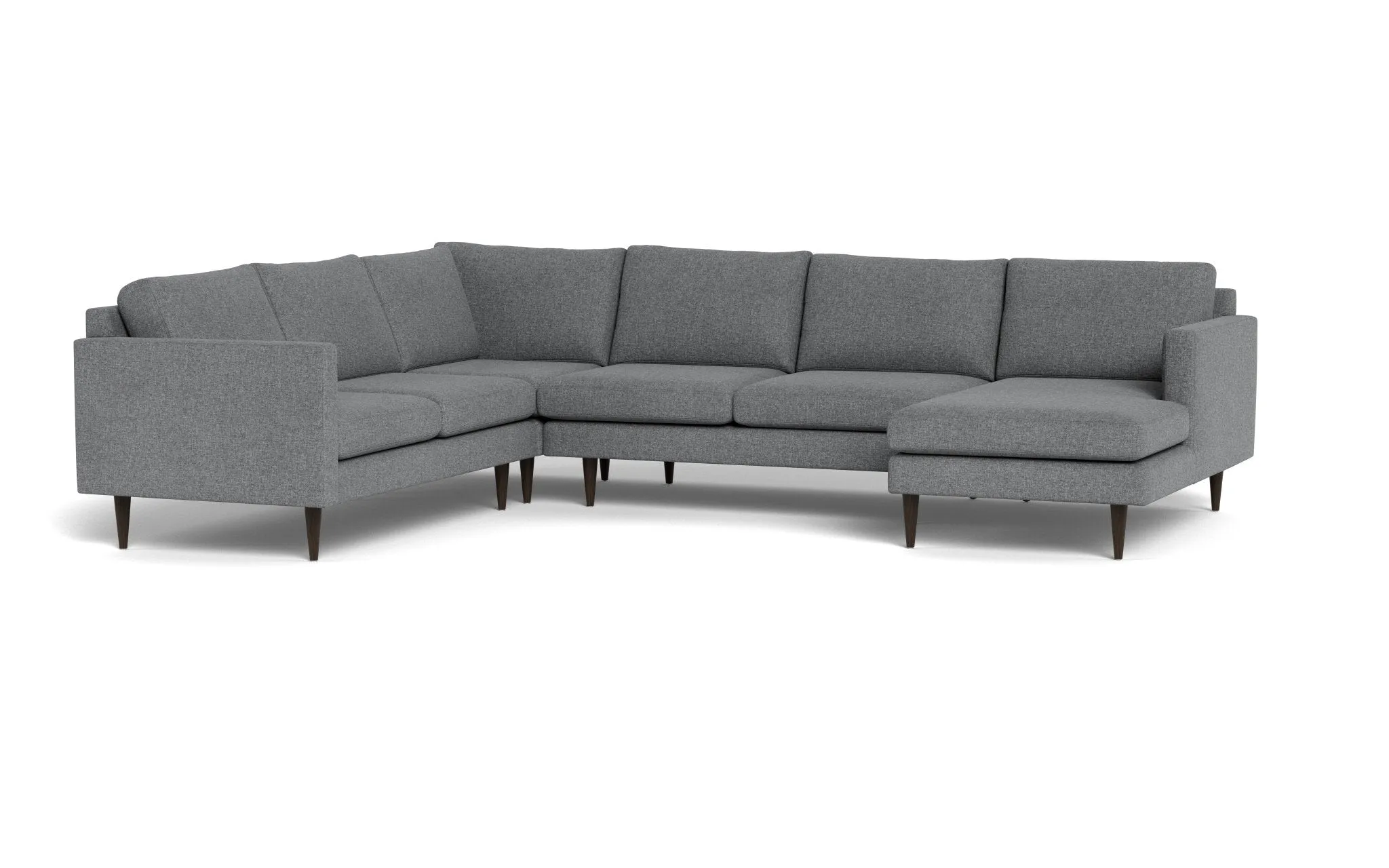 Wallace 131" Untufted Corner Sectionals w. Right Chaise