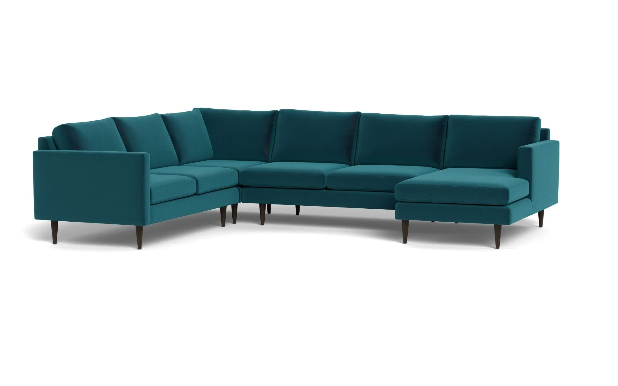 Wallace 131" Untufted Corner Sectionals w. Right Chaise