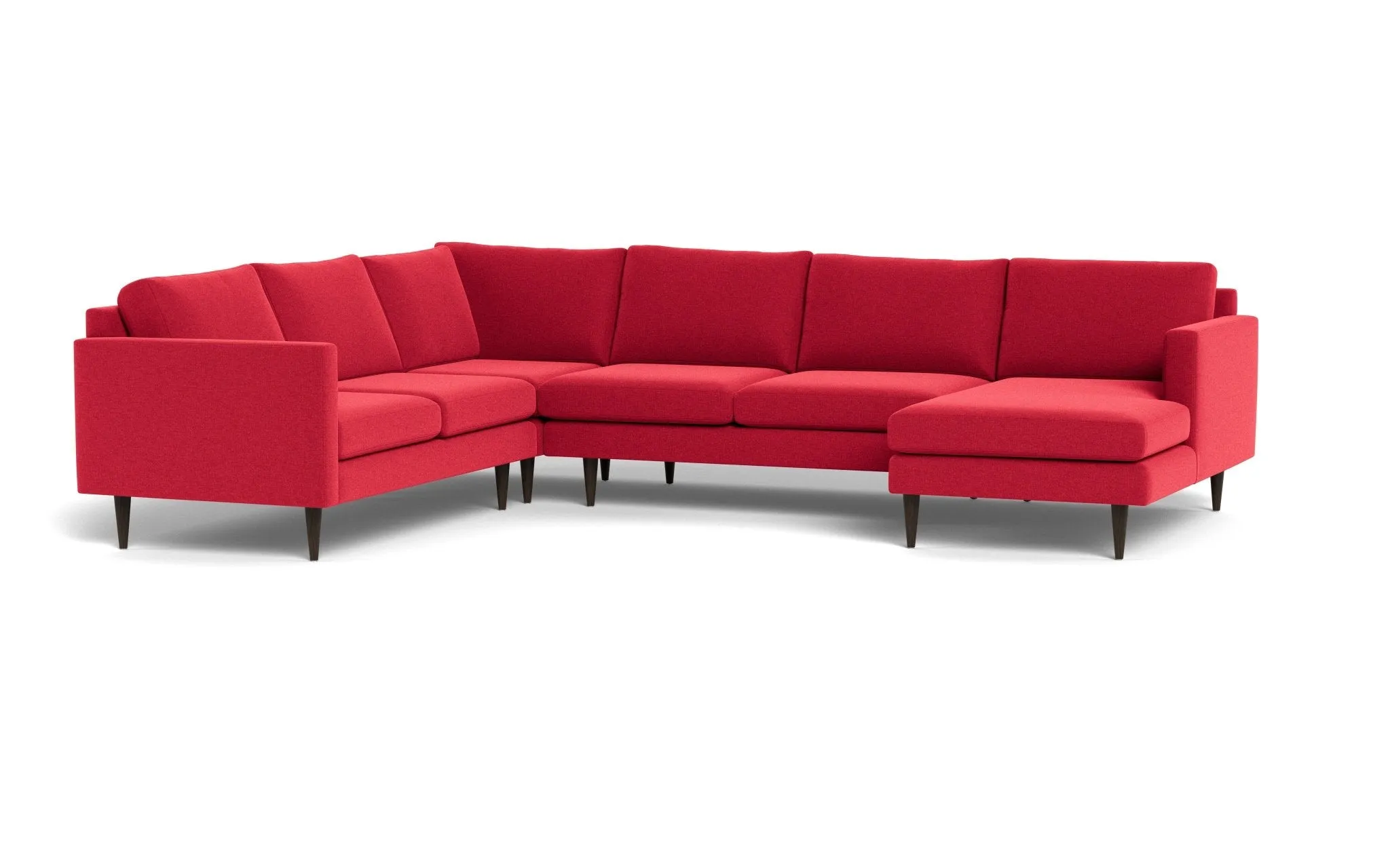 Wallace 131" Untufted Corner Sectionals w. Right Chaise