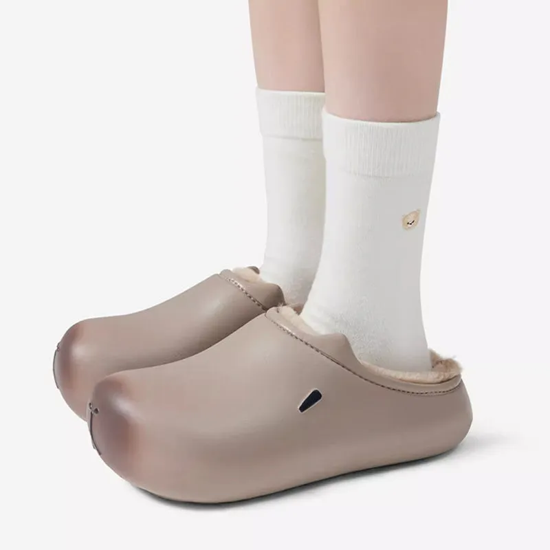 Waterproof Cartoon Winter Slippers for Women & Men