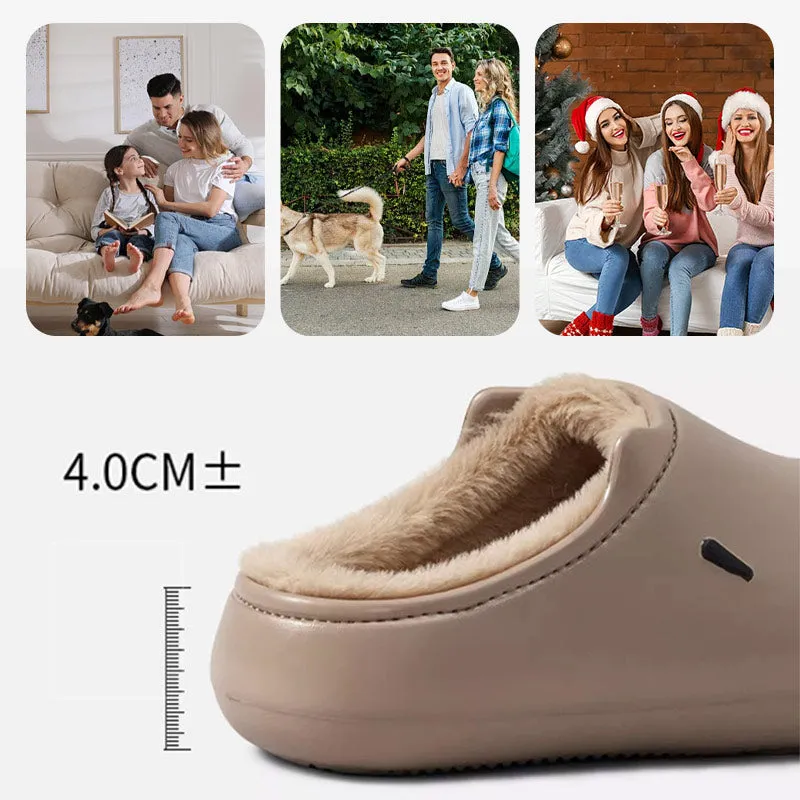 Waterproof Cartoon Winter Slippers for Women & Men