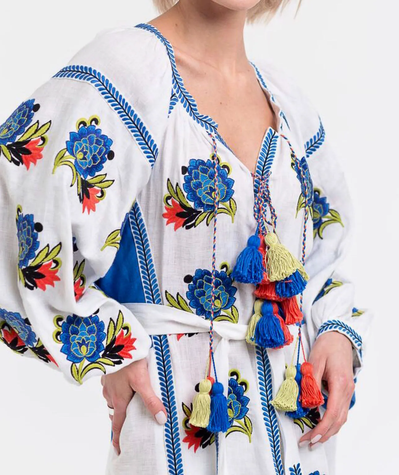 White Embroidered Dress