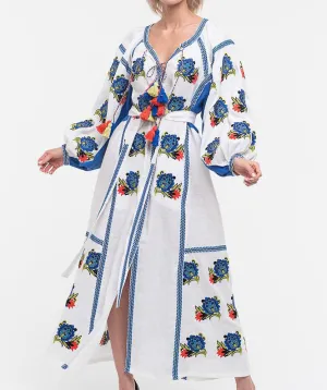 White Embroidered Dress
